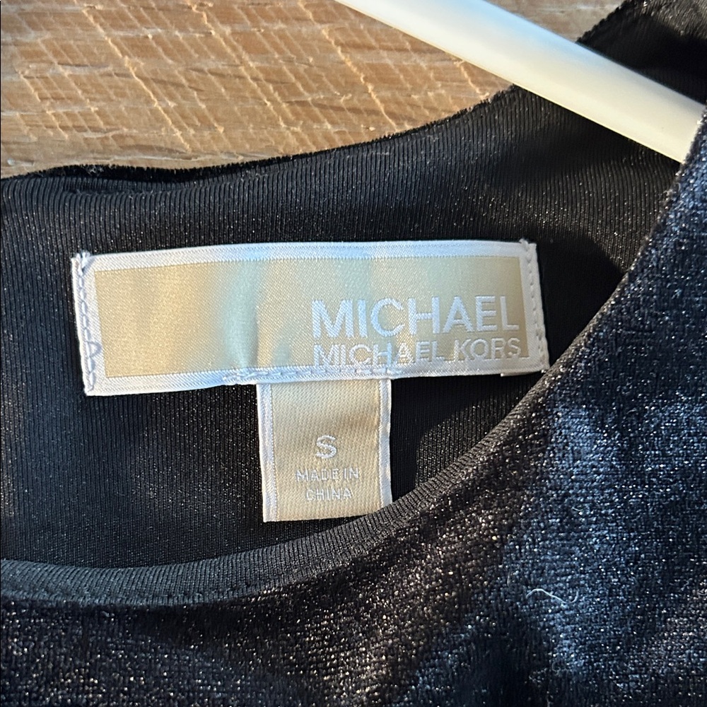 Michael Kors Shimmering Black Mini Dress - Picture 2 of 6